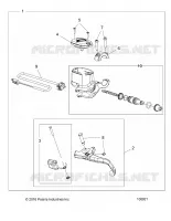 FRONT BRAKE BRAKE LEVER AND MASTER CYLINDER