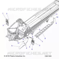 CHASSIS, CLUTCH GUARD, FOOTRESTS, AND RUNNING BOARDS