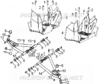 CHASSIS, A-ARM AND FOOTREST