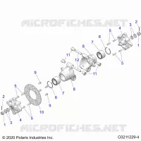 REAR SUSPENSION HUBS, CARRIER AND BRAKE DISC