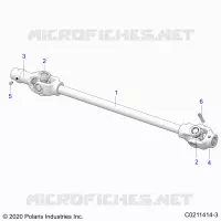 DRIVE TRAIN, FRONT PROP SHAFT