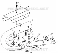 EXHAUST SYSTEM LITE GT 0973133 AND EUROPEAN LITE GT E973133 (4938253825B014)