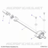 DRIVE TRAIN, MID PROP SHAFT