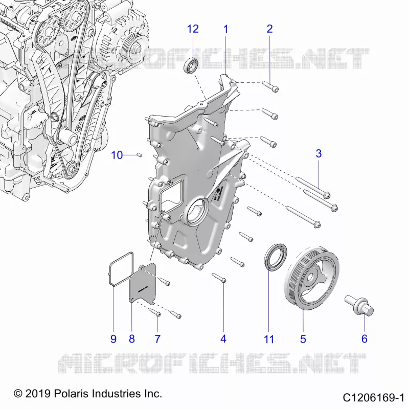 ENGINE, FRONT COVER ASSEMBLY