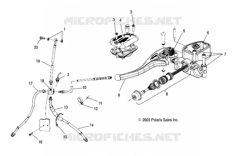 CONTROLS-MASTER CYLINDER/BRAKE LINE
