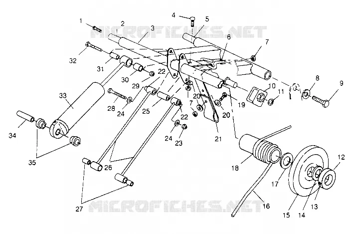 REAR TORQUE ARM  440 XCR SP X951660 (4932833283B014)