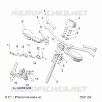 UPPER STEERING & HANDLEBAR ASM.