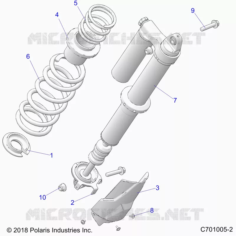 SUSPENSION, REAR SHOCK MOUNTING