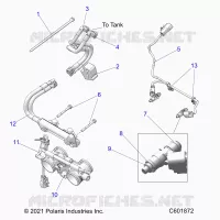 FUEL SYSTEM, RAIL, LINES AND THROTTLE BODY