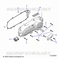 DRIVE TRAIN, CLUTCH COVER AND DUCTING