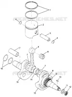 PISTON   CRANKSHAFT (BLAZER) TRAIL BLAZER W97BA25C (4940124012D001)