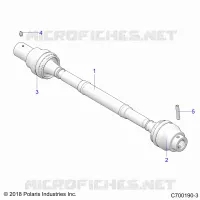 DRIVE TRAIN, FRONT PROP SHAFT