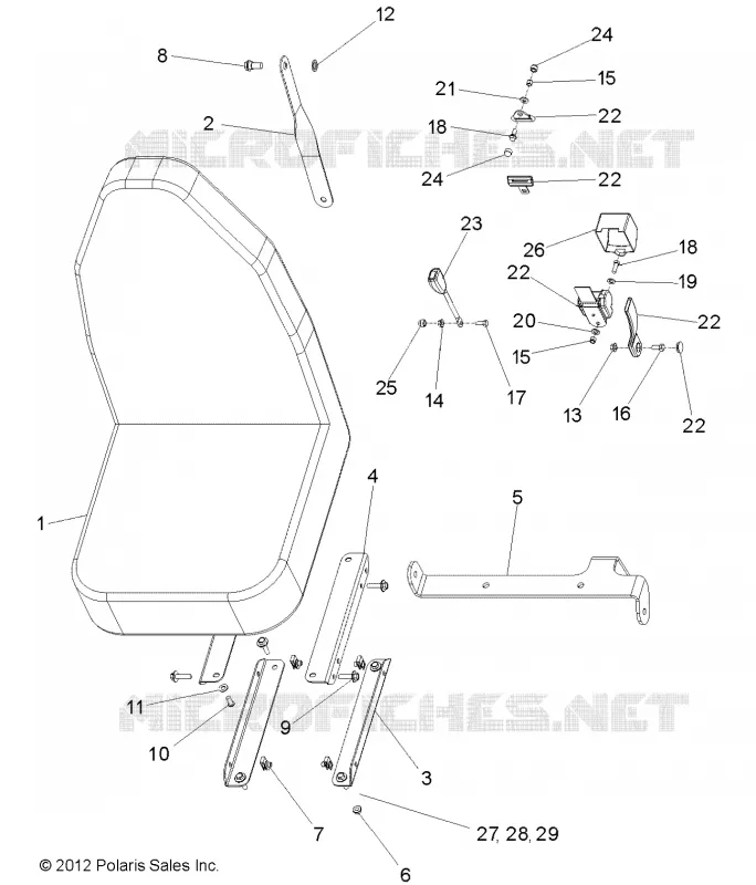 LEFT FIXED BUCKET SEAT 