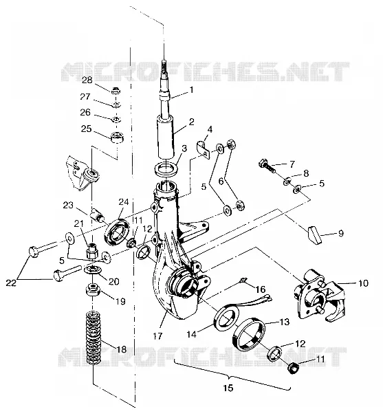 FRONT STRUT   ASSEMBLY SWEDISH 4X4 400L S948140 (4926912691B005)