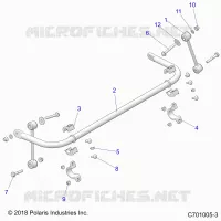 SUSPENSION, STABILIZER BAR, REAR