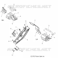 CHASSIS, CLUTCH GUARD AND FOOTRESTS