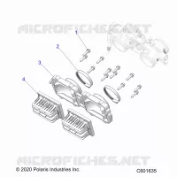 ENGINE, REED VALVE AND THROTTLE BODY ADAPTOR