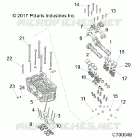 ENGINE, CYLINDER HEAD AND VALVES