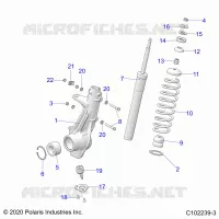 SUSPENSION, FRONT STRUT 