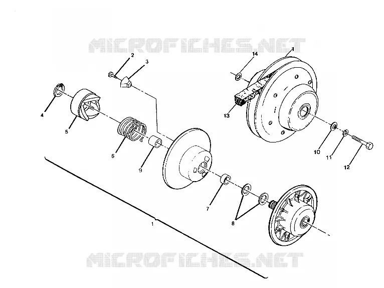 DRIVEN CLUTCH ASSEMBLY 2502X4/W927527 (4922862286024A)