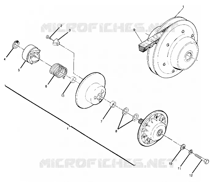DRIVEN CLUTCH ASSEMBLY (4917731773029A)