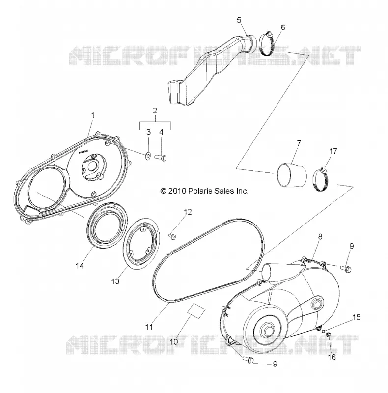 DRIVE TRAIN, CLUTCH COVER