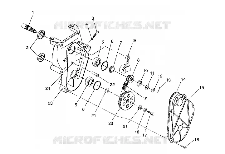 CHAINCASE ASSEMBLY 440 / 0930760 AND 440 SKS / 0930560 (4922932293017A)