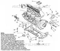 ENGINE MOUNTING SLX 780 B964287 AND  INTL. SLX 780 I964287 (4937443744B001)