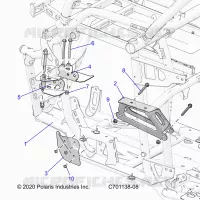 CHASSIS, ENGINE AND REAR DRIVELINE MOUNTING