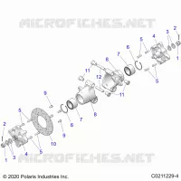 REAR SUSPENSION HUBS, CARRIER AND BRAKE DISC