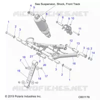 SUSPENSION, FRONT TORQUE ARM