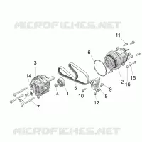 ENGINE, ALTERNATOR AND COMPRESSOR