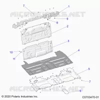 REAR BODYWORK CLOSEOFF, CENTER PANELS