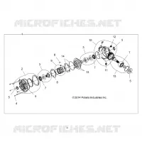 DRIVE TRAIN, FRONT GEARCASE INTERNALS