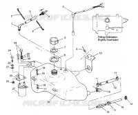 OIL TANK SLX 780 B964287 AND INTL. SLX 780 I964287 (4937443744A012)