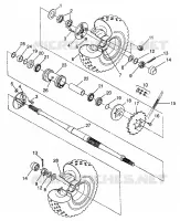REAR WHEEL DRIVE MAGNUM 6X6 W97AE42A AND SWEDISH MAGNUM 6X6 S97AE42E (4940754075D001)