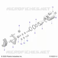 BRAKES, BRAKE REAR CALIPER