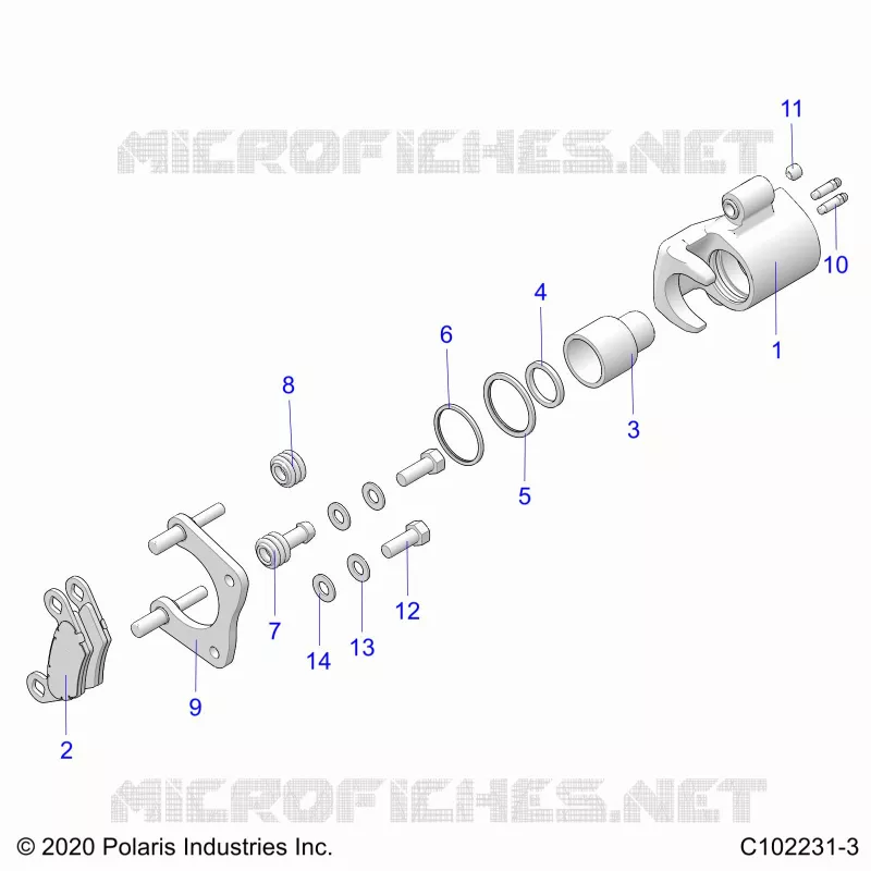 BRAKES, BRAKE REAR CALIPER
