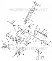 SWING ARM WELD. / REAR SHOCK ASSEMBLY TRAIL BOSS / W928527 (4922892289021A)
