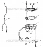 CONTROLS-THROTTLE   ASM./CABLE TRAIL BOSS W938527 (4924072407016A)