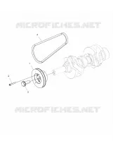 ENGINE, DRIVE PULLEY AND DRIVE BELT