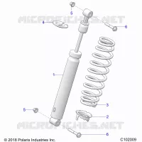 SUSPENSION, FRONT SHOCK