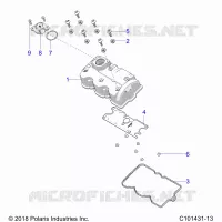 ENGINE, VALVE COVER