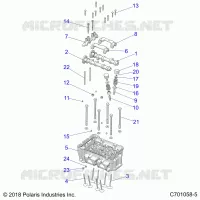 ENGINE, CYLINDER HEAD AND VALVES