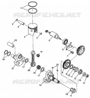 PISTON   CRANKSHAFT (400L) XPRESS 400L W97CA38C (4939603960D008)
