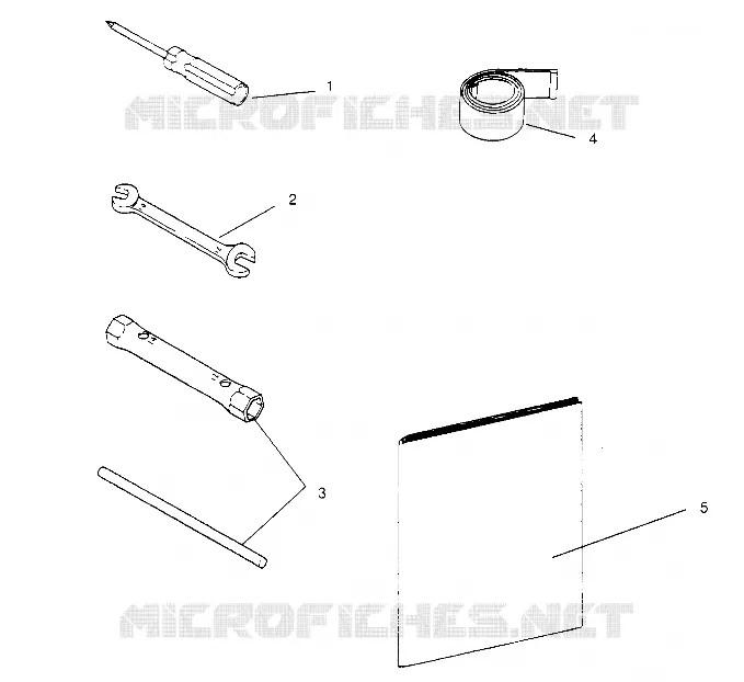 TOOL KIT    SPORT 0950443, SPORT TOURING 0950243  AND EUROPEAN SPORT TOURING E (4928822882C010)