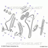 ENGINE, TIMING AND OIL CHAIN DRIVES