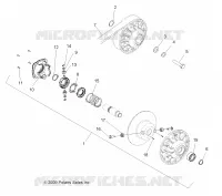 DRIVE TRAIN, SECONDARY CLUTCH
