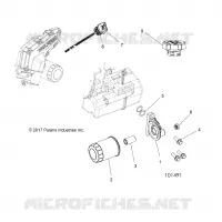 OIL FILTER AND DIPSTICK