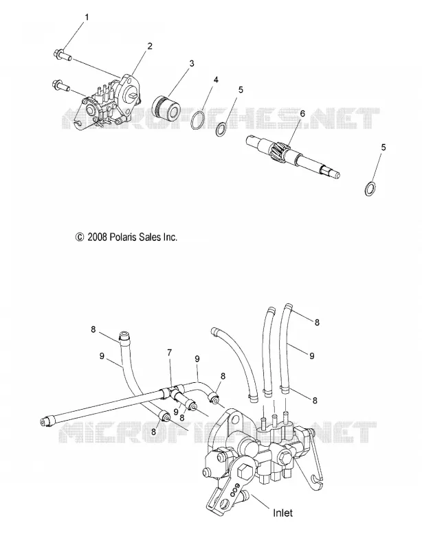 OIL PUMP AND LINES